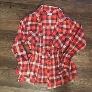 Columbia sportswear women’s flannel button down XL